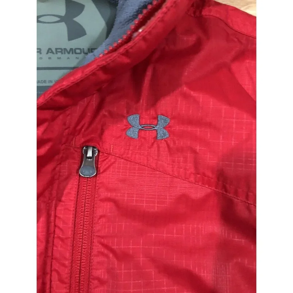 UNDER ARMOUR Winter Jacket Youth Large YLG Red Cold Gear Excellent